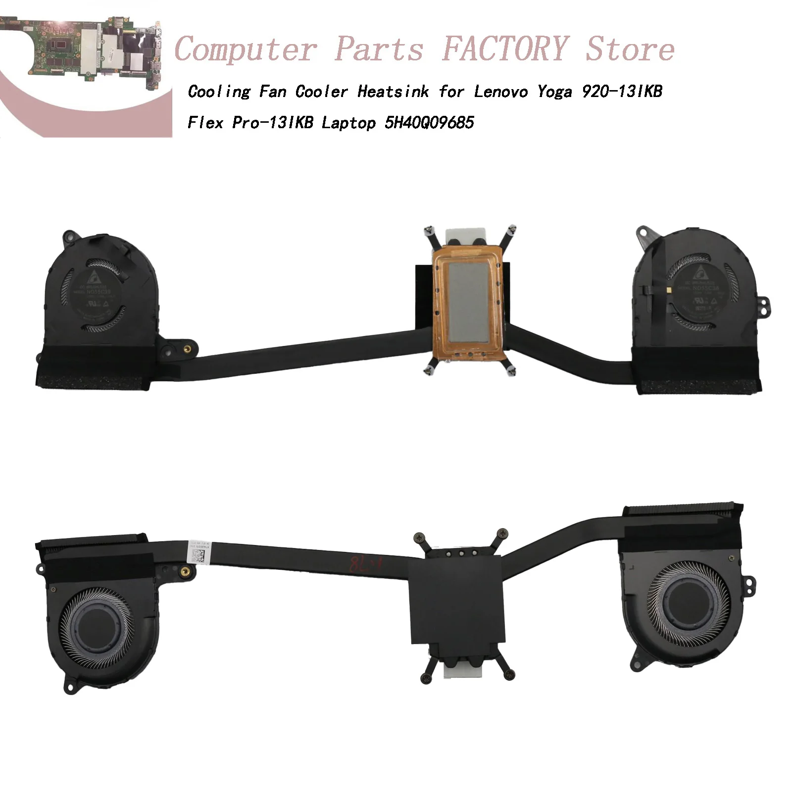 Out OF Stock Cooling Fan Cooler Heatsink for Lenovo Yoga 920-13IKB Flex Pro-13IKB Laptop 5H40Q09685