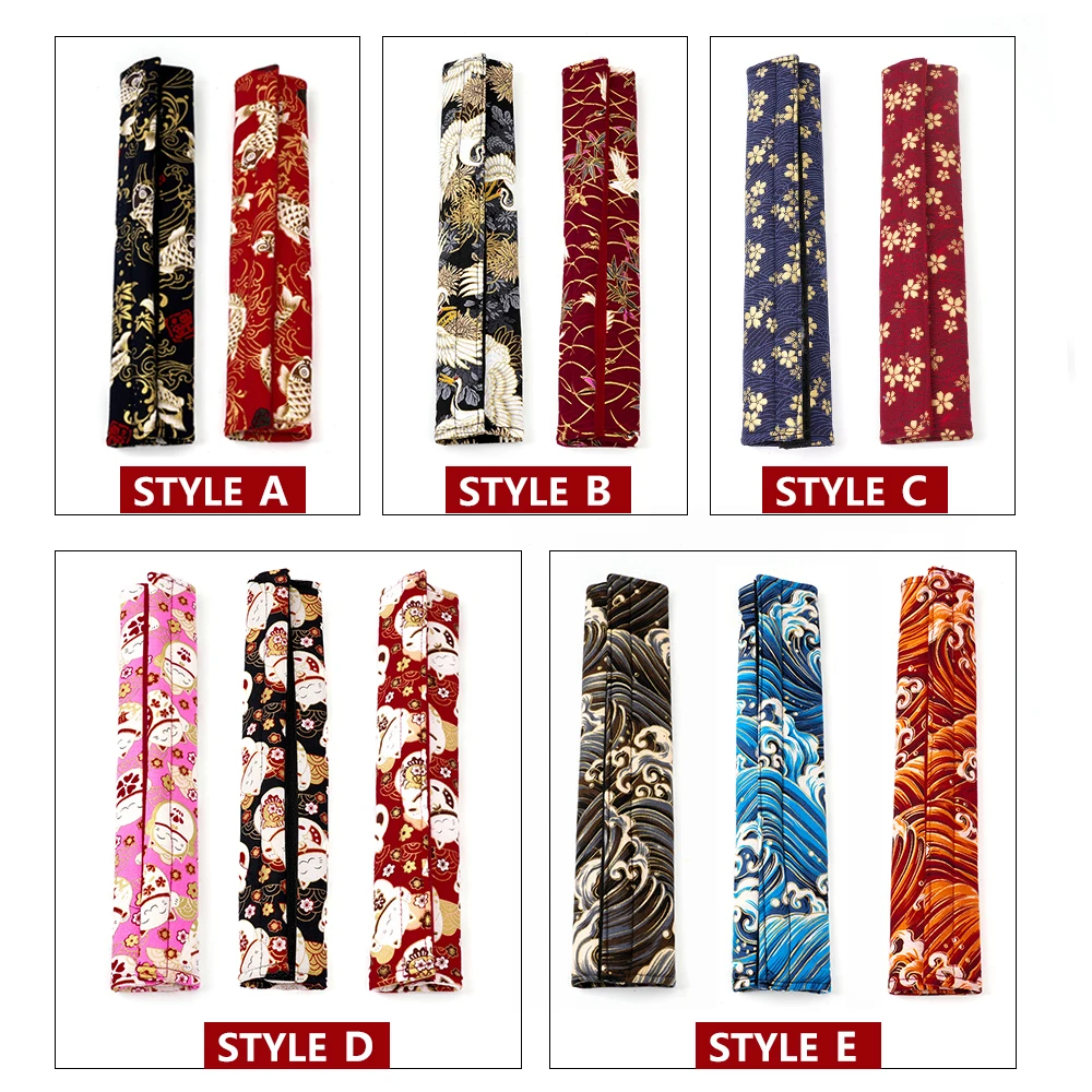 RASTP-Universal 2PCS Car Seat Belt Cover Auto Seat Belt Covers JDM Style Fabric Protector Safety Belts Shoulder Pad RS-BAG078