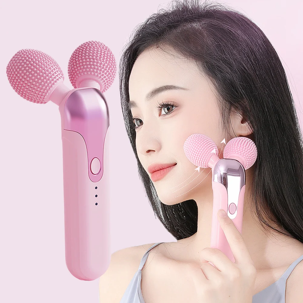 Recharegable Face Massager Electric Vibrating Deep Massage Clean Roller Facial Lifting Body Arm Leg Slimming Machine Beauty Spa