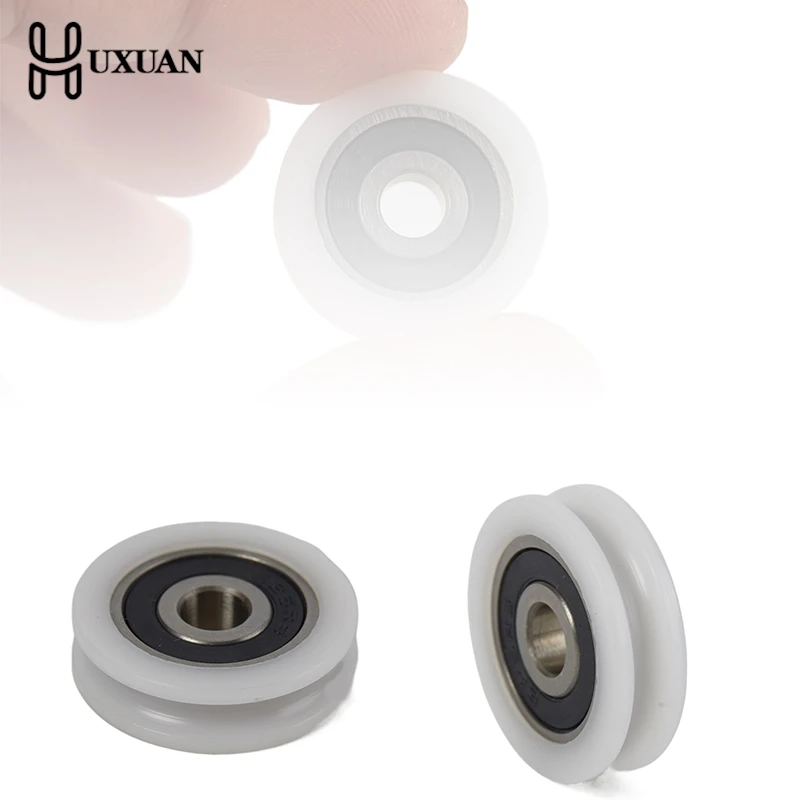 5*21*6mm U Groove Bearing Pulley Line Lifting Wheel POM Roller Sheave For Bathroom Wheel High Quality