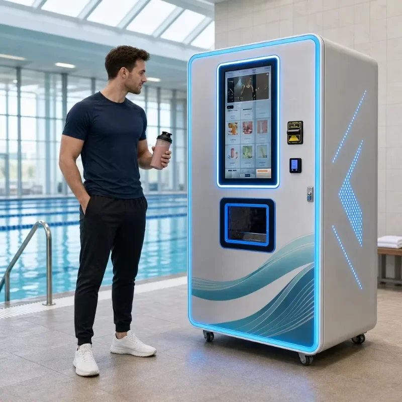 Self-Service Protein Shake Vending Machine for Health Clubs with Touch Screen for Gyms with Independent Mixing System