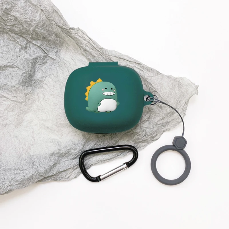 Caso dos desenhos animados para soundcore life note 3 caso anel de silicone anti-gota proteger bluetooth caixa de fone de ouvido acessórios capa