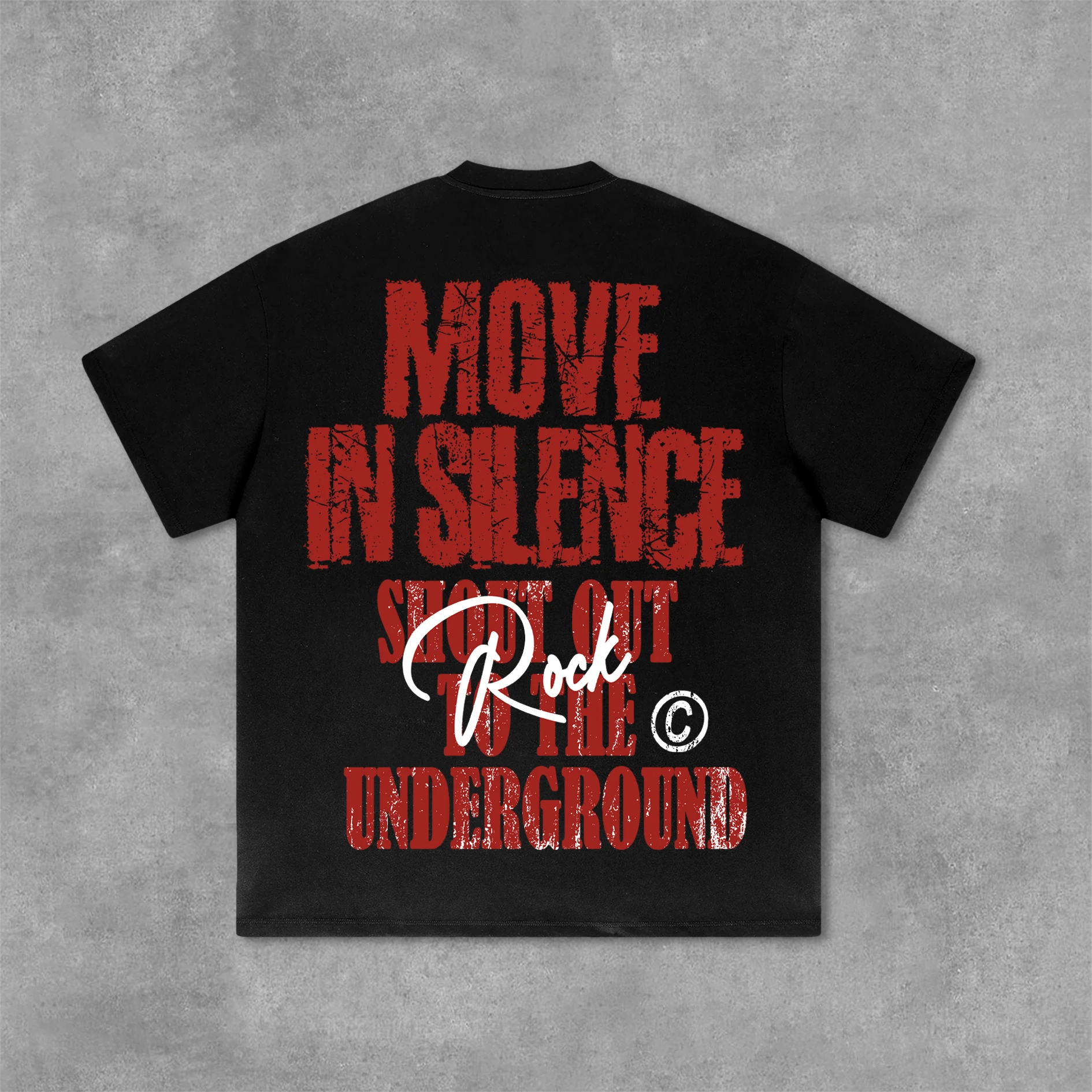 Vintage Move in Silence Graphic Cotton T-shirt Unisex Women Fans Essentials Short Sleeve Tee  Fashion Luxury Brand Streetwear