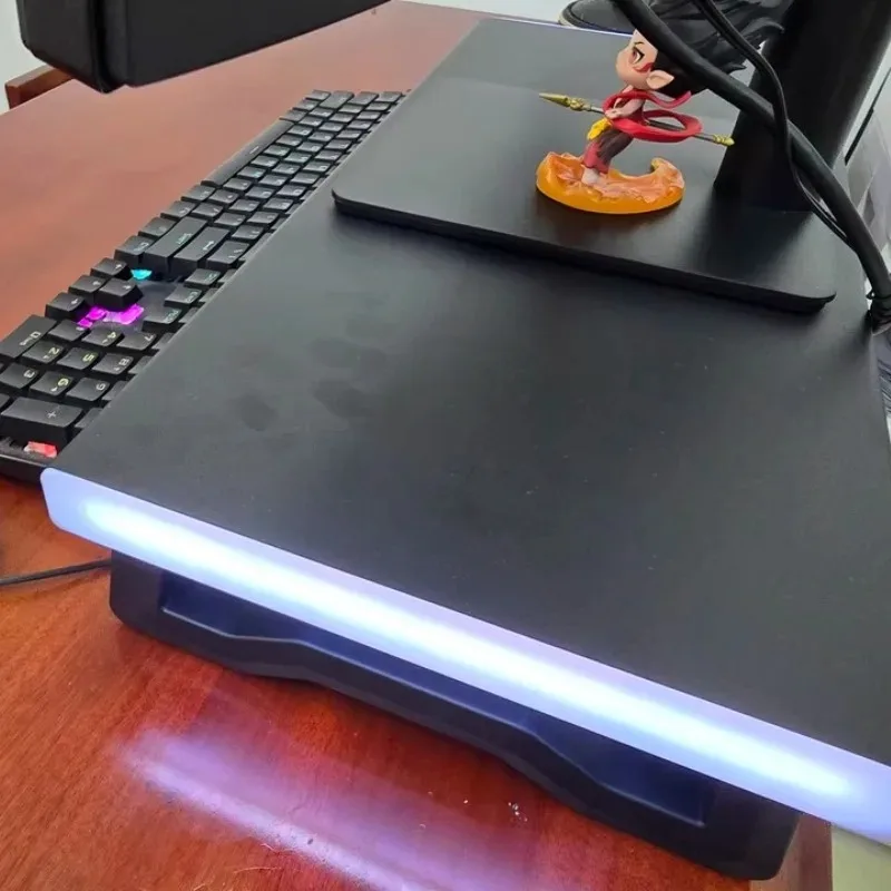 RGB Illuminated Monitor Stand Riser with USB Hub