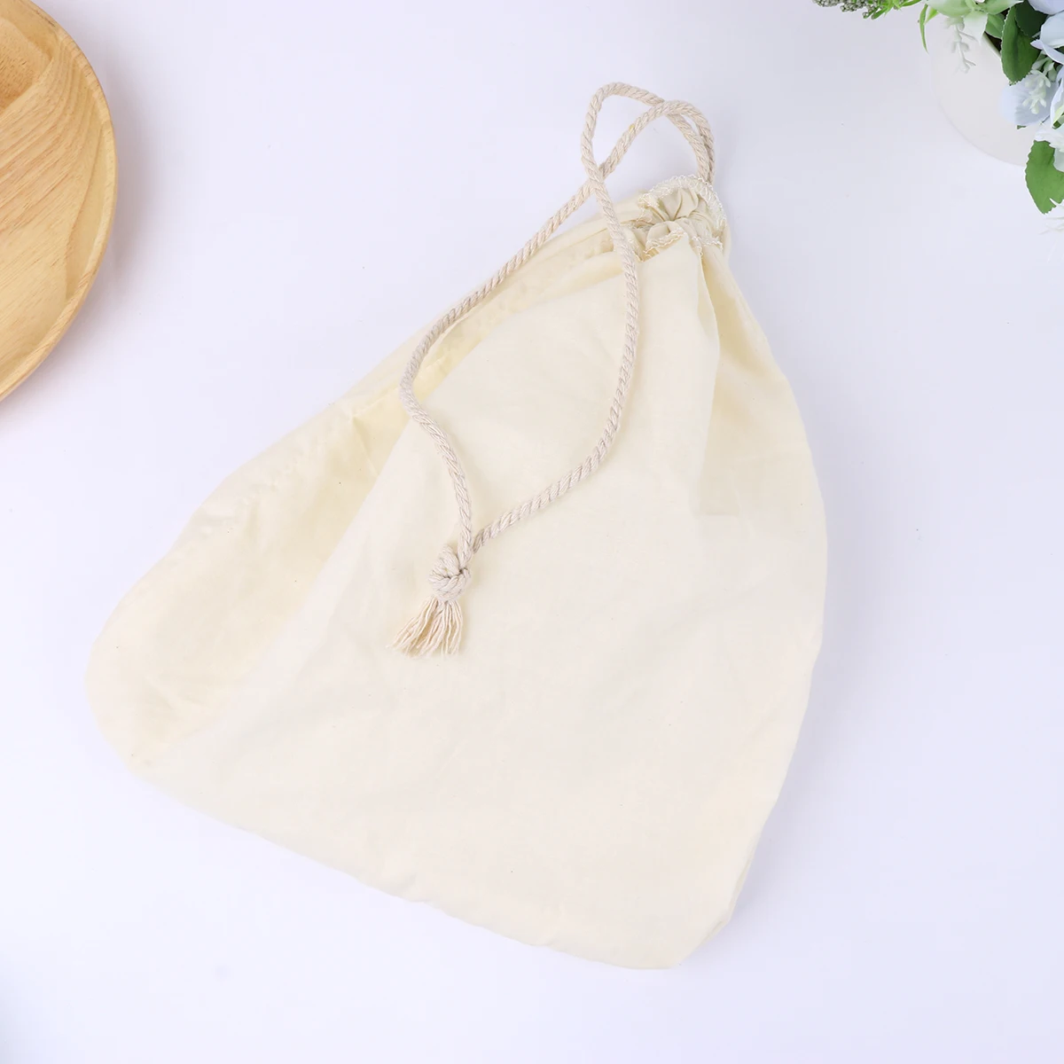 

Reusable Cotton Filter Bags Nut Milk Strainer Bag For Soy Milk Juice Coffee Food Yogurt Fine Mesh Drawstring Sifter Pouches