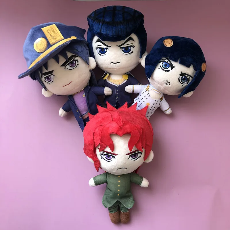 20cm JoJos Bizarre Adventure Plush Toy Kawaii Joseph Joestar Kujo Jotaro Josuke Cute Soft Stuffed Doll Sofa Pillow Birthday Gift