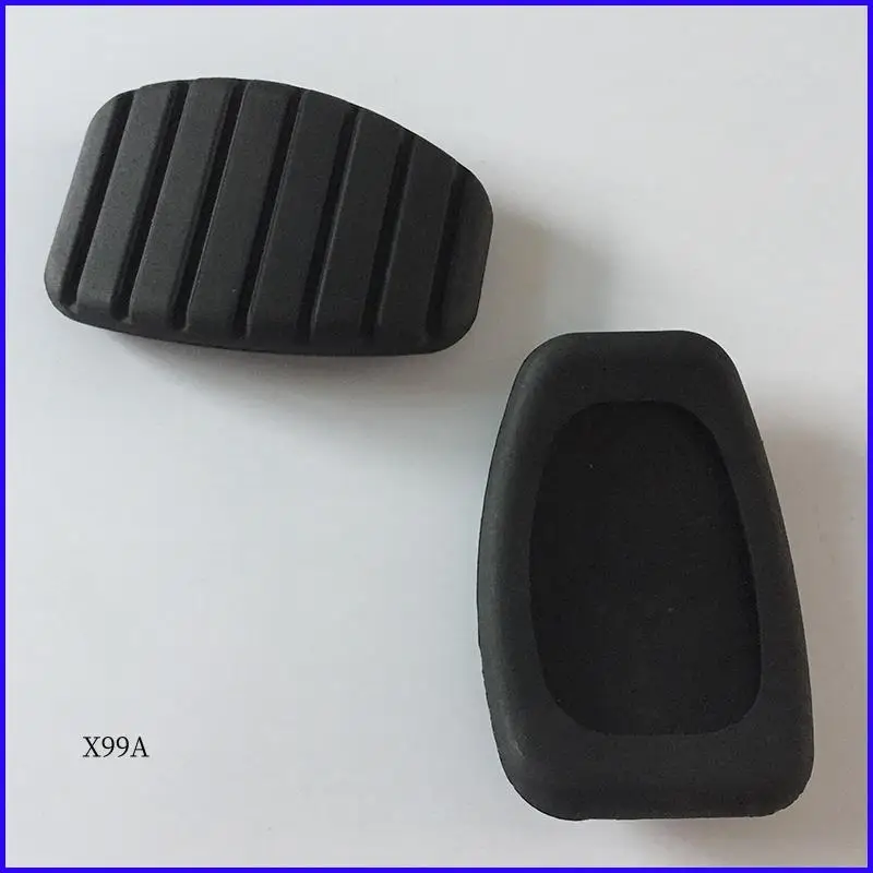WO-1 paire de couvercles de remplacement de pédale de frein d'embrayage en caoutchouc pour Renault Modus Megane Trafic Twingo AF Installation facile