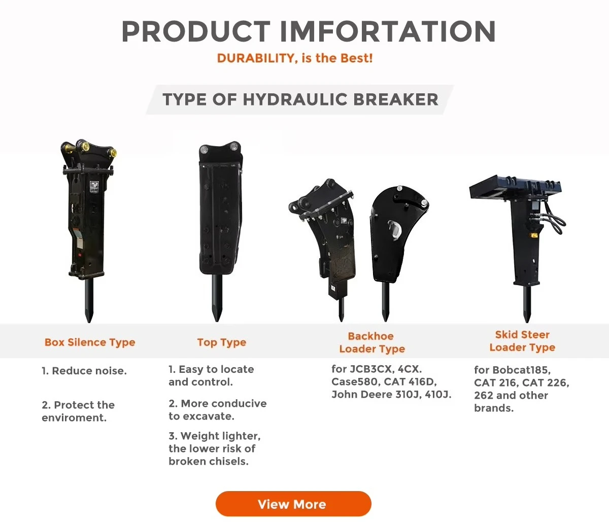 مطرقة قواطع هيدروليكية صغيرة 1-3 طن وأزاميل الصخور |   OEM/ODM للحفارة/الجرافة الخلفية |   معتمد من CE، عالي التأثير