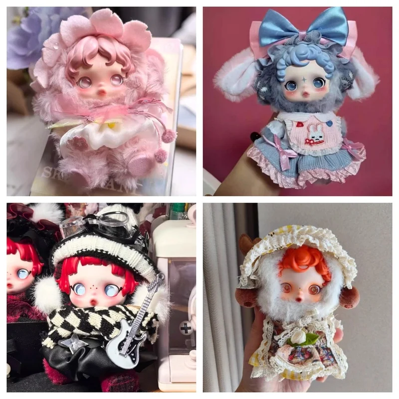 

10 см мини-кукольная одежда для Skullpanda V1/V2 L'Impressionnisme Series, одежда, модная милая кукольная одежда, аксессуары, подарки