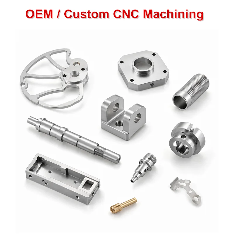 OEM Factory 5-Axis CNC Machining Custom Precision Turning Aluminum Stainless Steel Parts 3D Printing Service 1pc