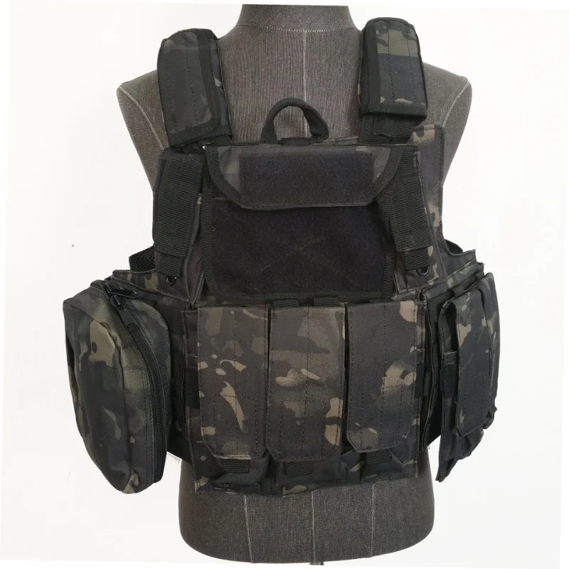 Imagem -02 - Fantasma Masculino Camuflagem Colete Tático Combate Fio de Aço cs Campo Equipamentos de Proteção Módulo Anfíbio Moda