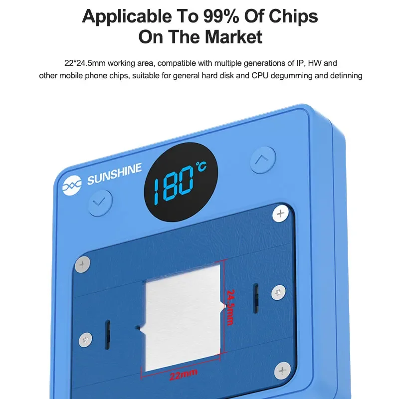 SUNSHINE SS-T12C Чип для удаления клея с подогревом Интеллектуальный цифровой дисплей Быстрый нагрев Совместимость с различными чипами