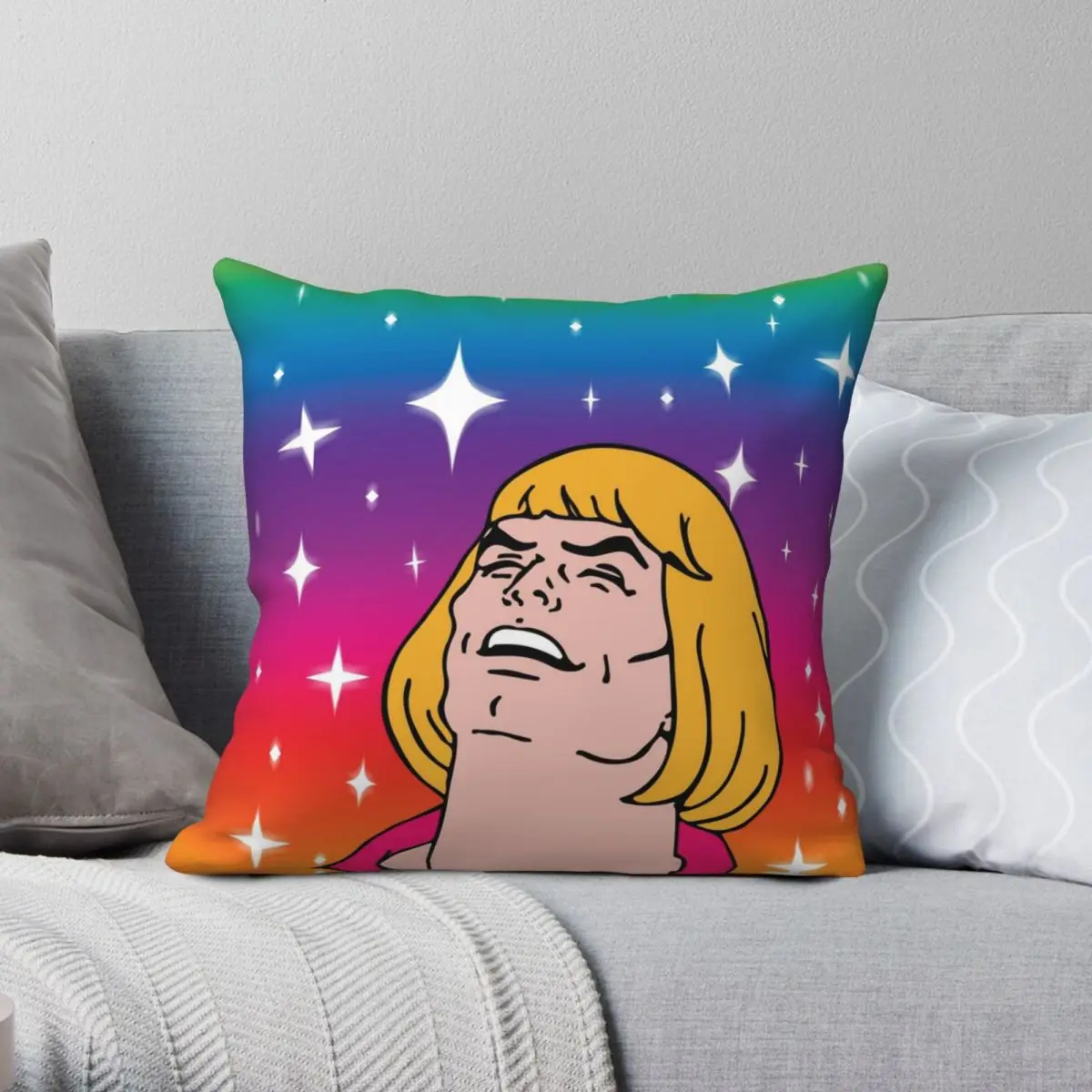 

He-Man Masters Of The Universe Square Pillowcase Polyester Linen Velvet Zip Decor Throw Pillow Case Sofa Seater Cushion Cover