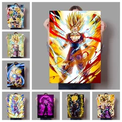 Anime Dragon Ball Poster Super Saiyan Son Gohan Two-dimensional Peripheral Canvas Painting Living Room Bedroom Wall Decoration