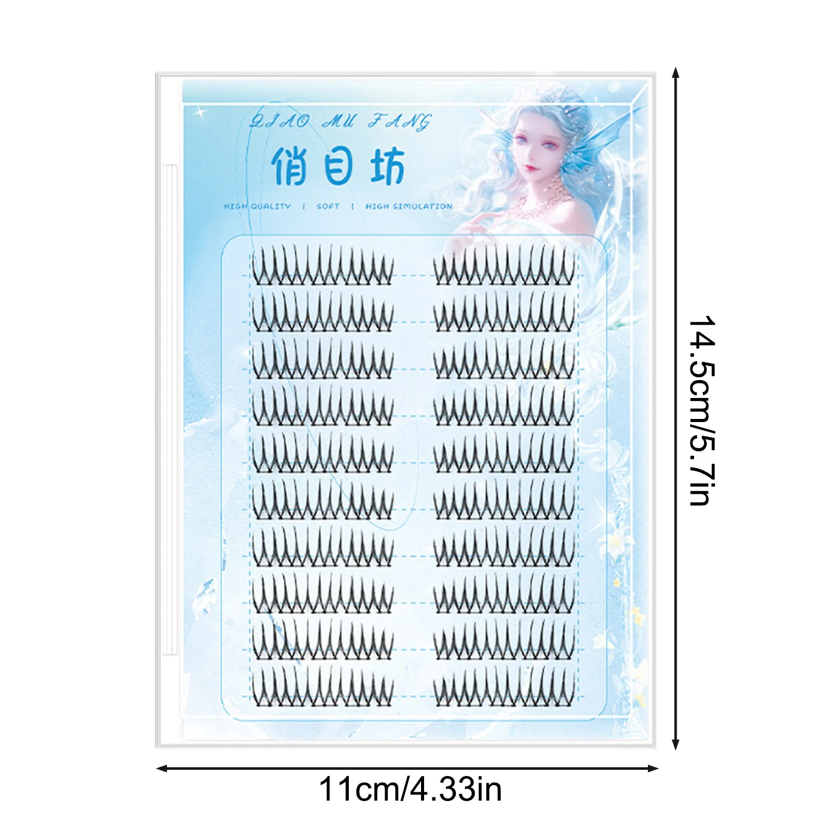 رموش صناعية على شكل حرف U على الطراز الكوري رموش يومية طبيعية رموش فردية سميكة للنساء منتجات مكياج كوسبلاي #6