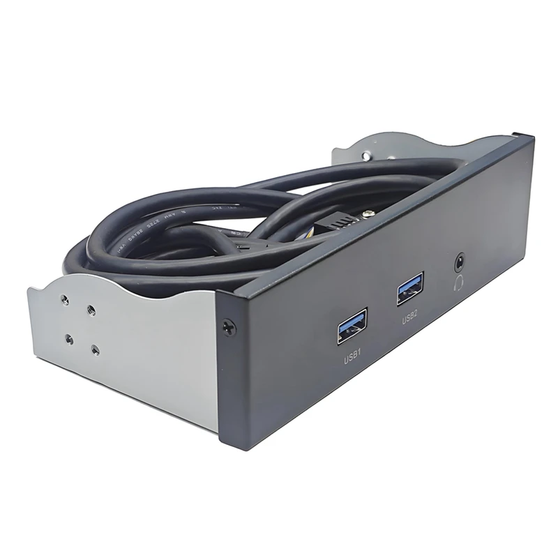 USB3.2 GEN1 Floppy Drive Slot HD-AUDIO Audio Front Panel 5.25Inch Optical Front Panel Support 2X USB3.0 + 1X Audio 3.5Mm