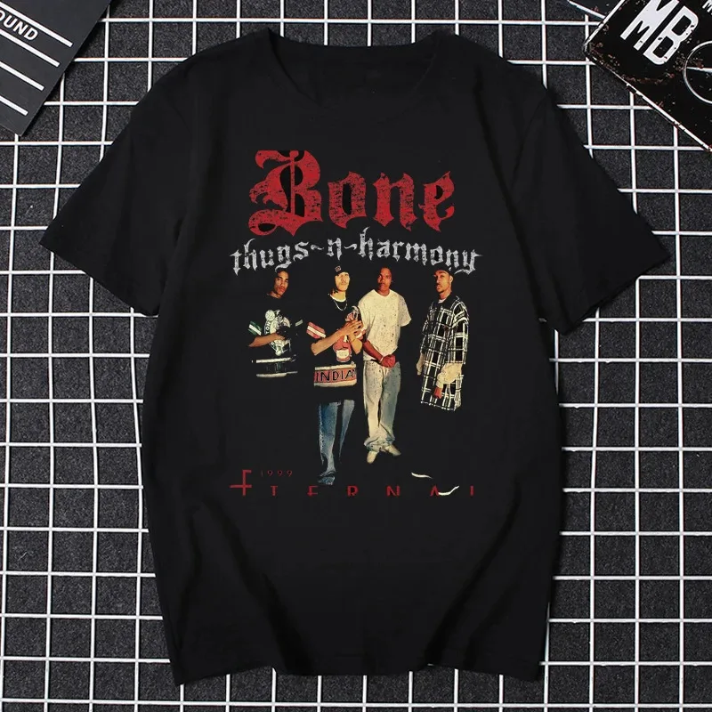 Men T Shirt Bone Thugs N Harmony Shirt Retro Nostalgia Hip-hop Classic Men Women T-shirt