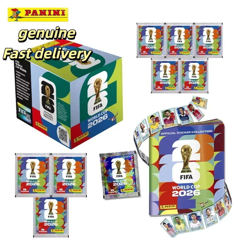 

Genuine 2026 Panini Fifa World Cup Official Sticker Collection Football Star Collectible Card Gifts For Football Fans Blind Box