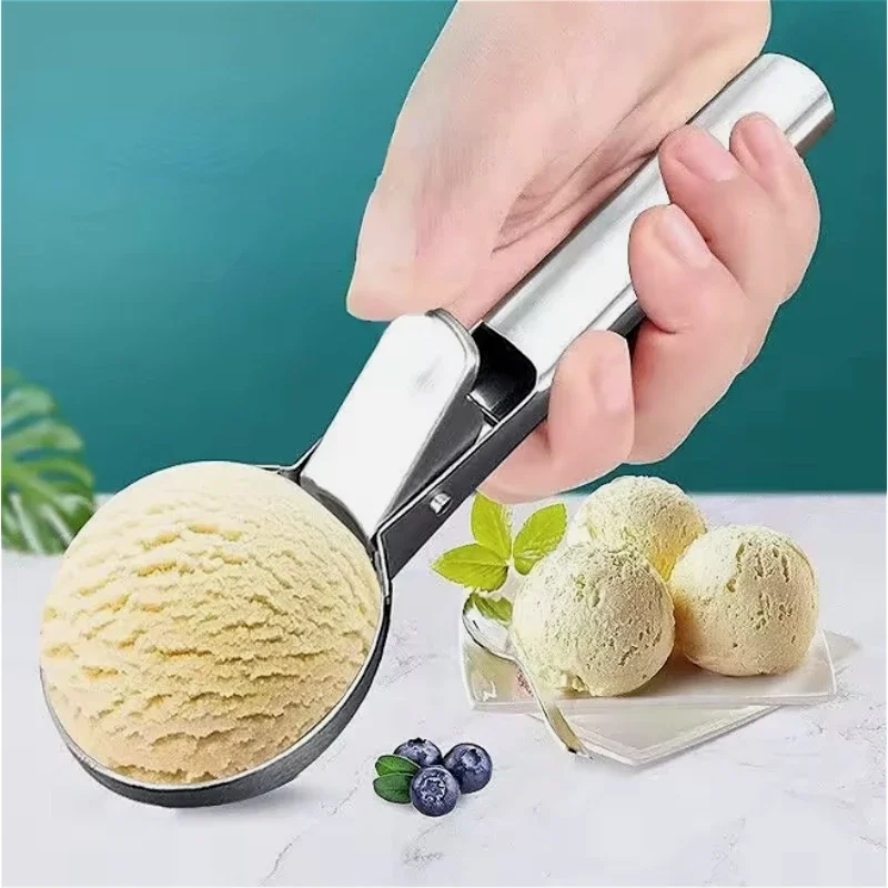 Multifunktionale Eis Scoops Edelstahl Dual-Zweck Scoop Obst Wassermelone Löffel Ball Scoop Haushalt Eis Werkzeuge