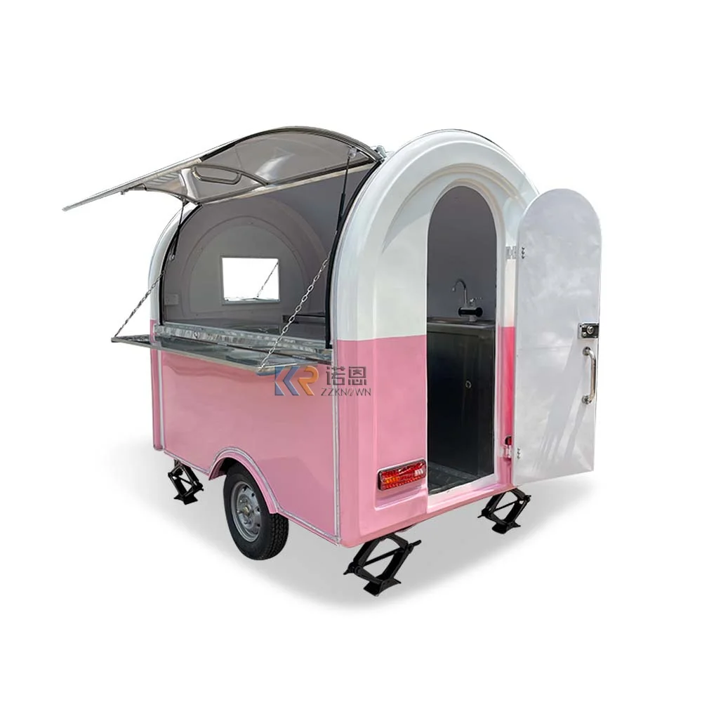 Outdoor Shopping Mall Coffee Van Mobile Food Trailer Street Food Vendor Trailer Fast Food Kiosk with CE and DOT