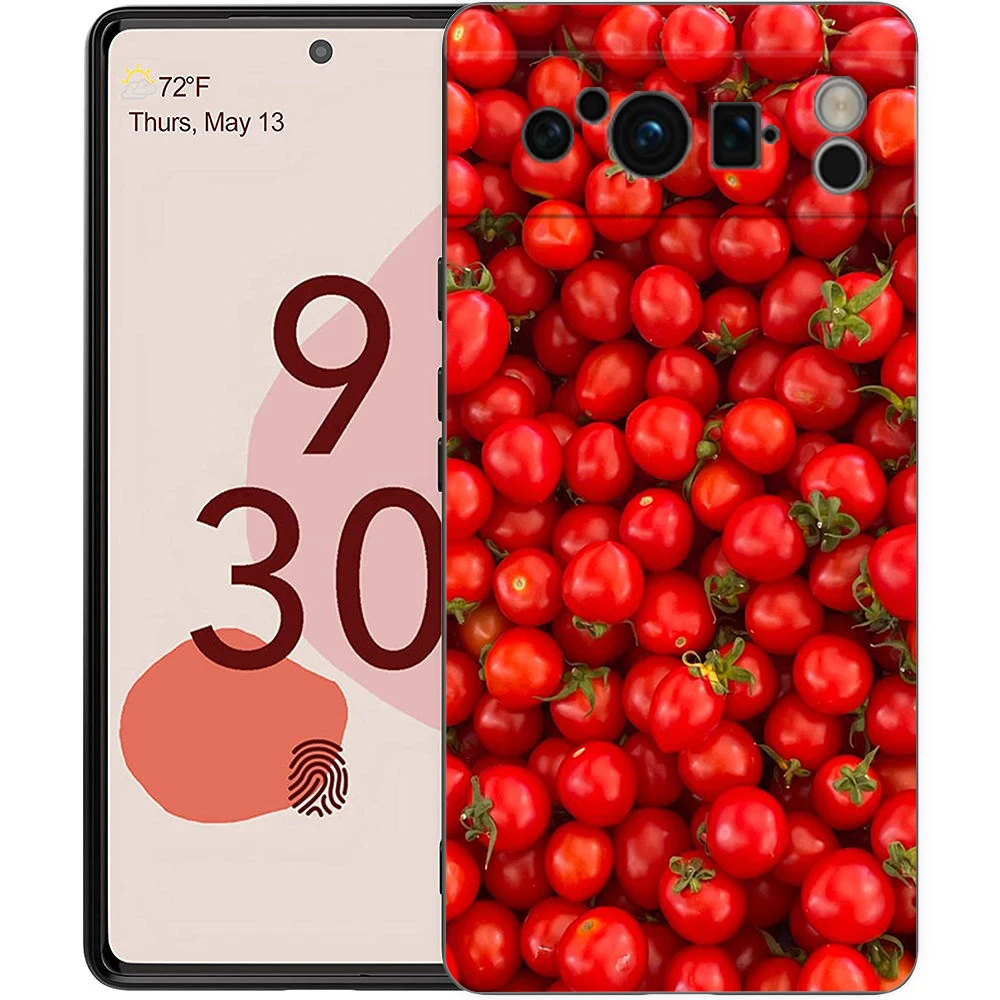 Fruits Tomatoes Pattern Phone Case Cover for Google Pixel 8 7 6 7A 6A Pro 5G Shockproof Silicone Soft 8 Pro 5G Shell Capas Coque