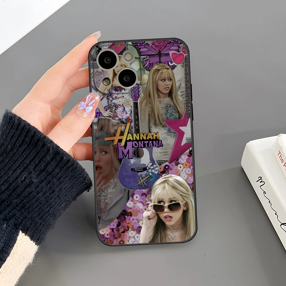 H-Hannah M-Montana Phone Case for 14 Pro Max for Apple iphone 15 Po Marx 12 Mini 11 13 Pro Xr X Xs 8 7 Plus Back Cover