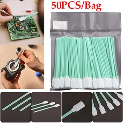 50Pcs/1Bag Cleaning Swab Wear-Resistant Water Absorption Multi-purpose Foam Tip Cleaning Swab Sponge Stick Home Supply