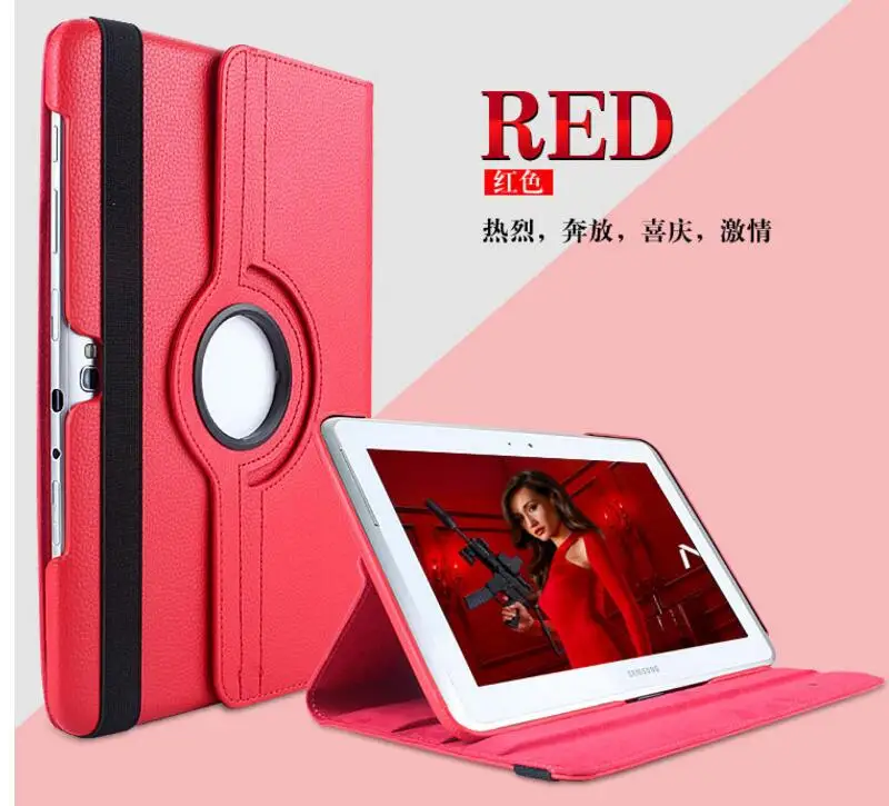 Tab S6 Lite 10.4 2022 SM-P613 P619 P610 Case 360 Rotating Cover for Samsung Galaxy Tab 2 P5100 P5110 P7500 P7510 10.1 Tablet