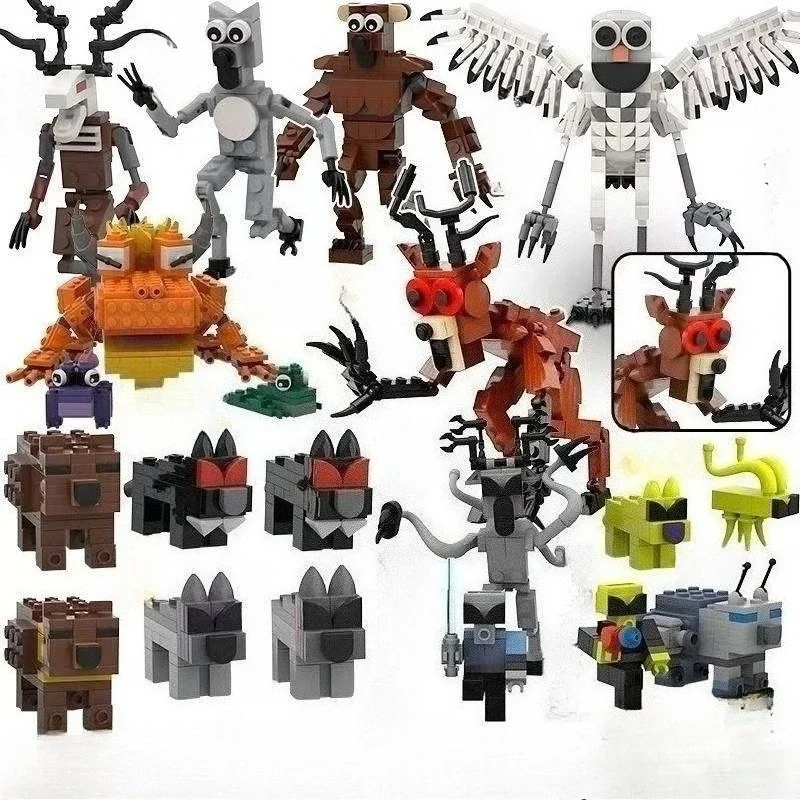 

99 Nights in The Forested Owl Deer Large Collection Bricks Toys Halloween MOnster Model BUilding Blocks Kids Construction Toy