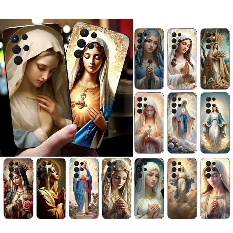 Virgin Mary Phone Case For S24 S23 S22 S21 S20 Ultra S20 S22 S21 S23 S20 FE S24 Plus