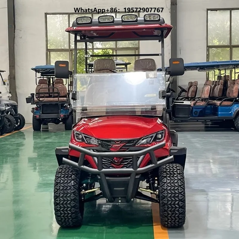 Golf Cart Customized Luxury Golf Car Four Wheel 4 Seaters 48V Electric 4 Seat Golf Carts for Sale