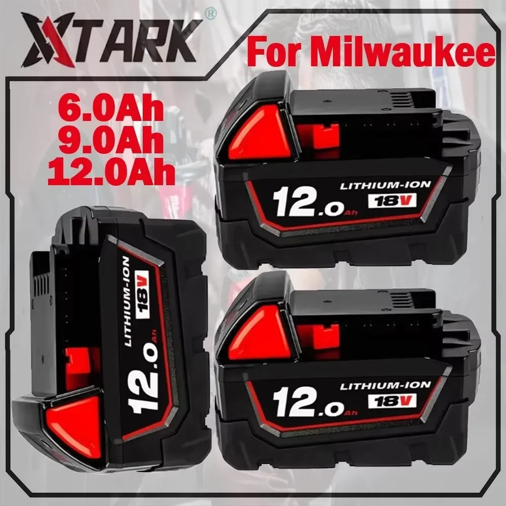 

for Milwaukee 18V 12.0Ah Replacement M18 XC Lithium Battery 48-11-1860 48-11-1850 48-11-1840 48-11-1820 Rechargeable Batteries