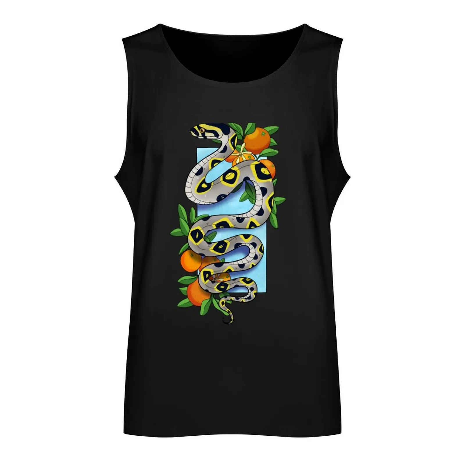 Mandarin rat snake Tank Top Men's clothing Man sleeveless shirt t-shirts man anime gym