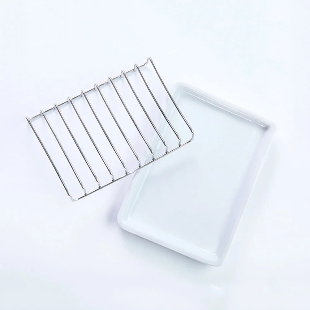 

Stainless Steel Soap Holder Household Soap Tray Soap Draining Dishes Creative Soap Holder for Bathroom Toilet Kitchen