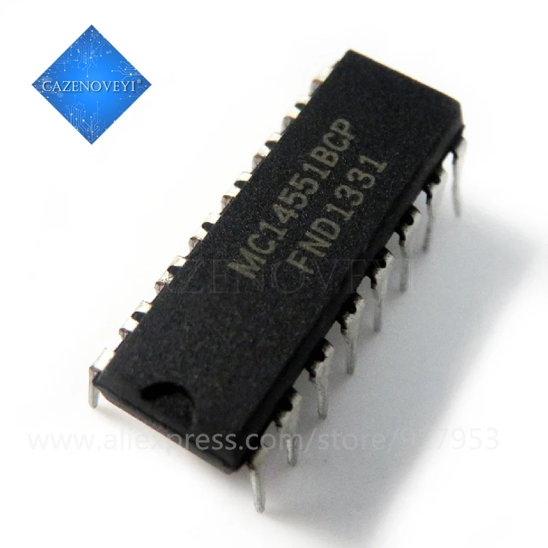 

5pcs/lot MC14551BCP MC14551B DIP-16 In Stock