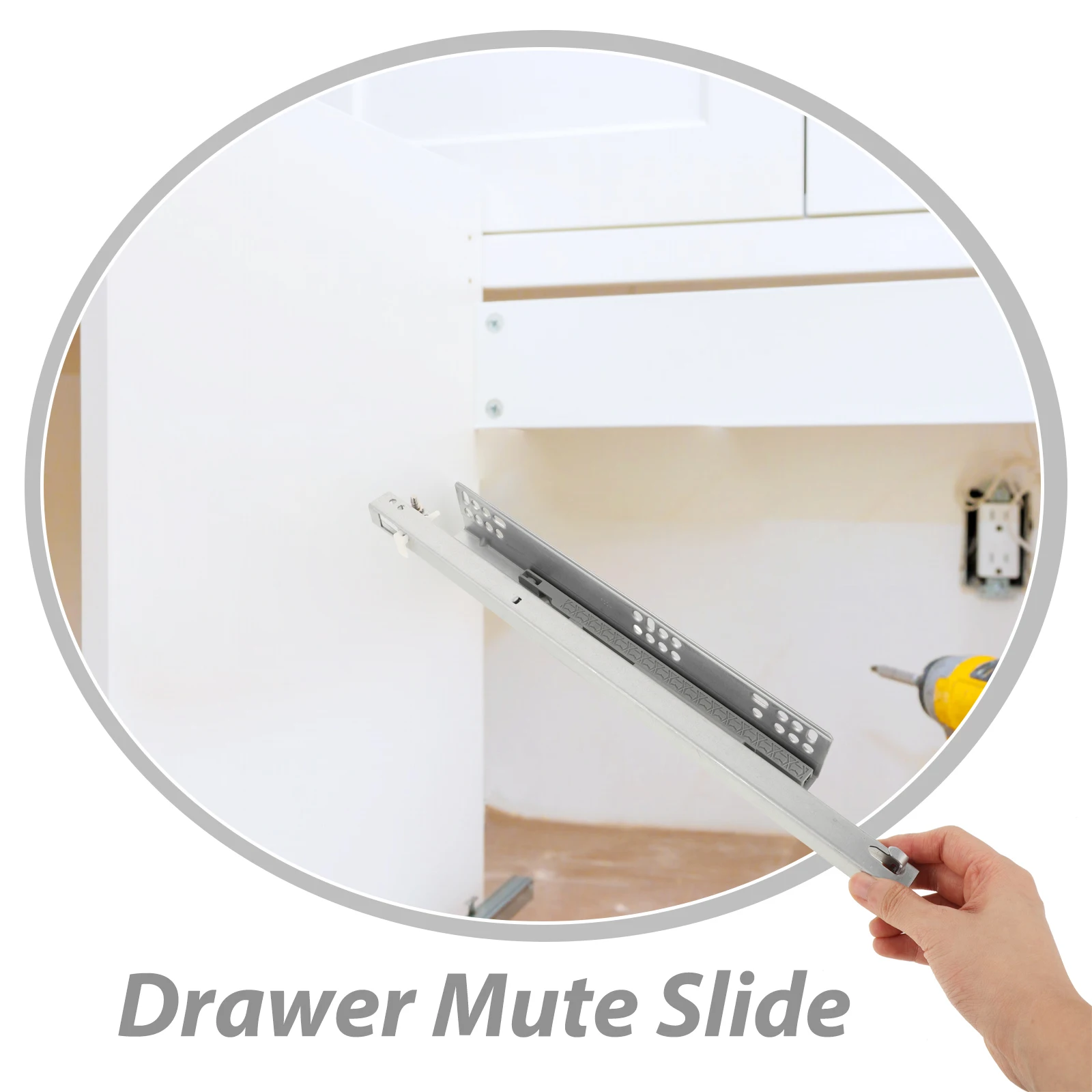 

1 Pair Detachable Heavy Duty Household Sliding Rails Smooth Replacement Rails Server Rack Slides Wear Resistant