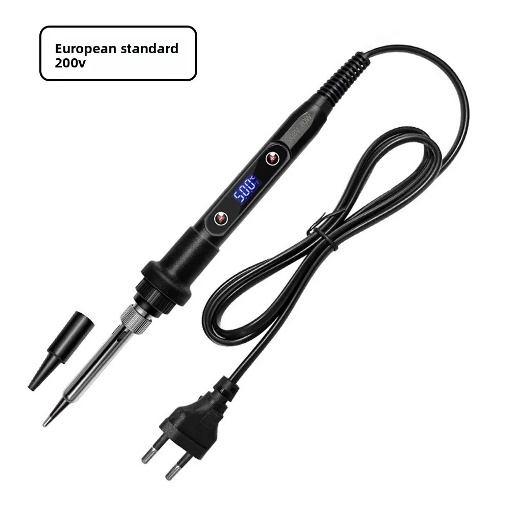 Professional 80W 220V/110V EU/US Plug Soldering Iron Electric Mini Adjustable Temperature LCD Display Weldering Solder Iron