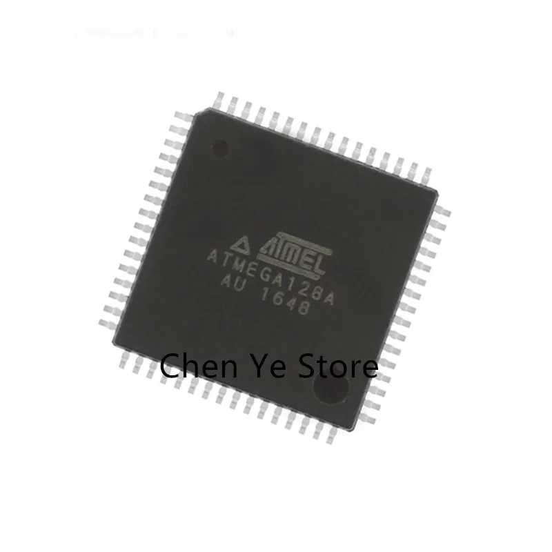 2PCS 100% NEW ATMEGA128A-AU ATMEGA128A TQFP-64 single chip microcomputer is imported with original packaging