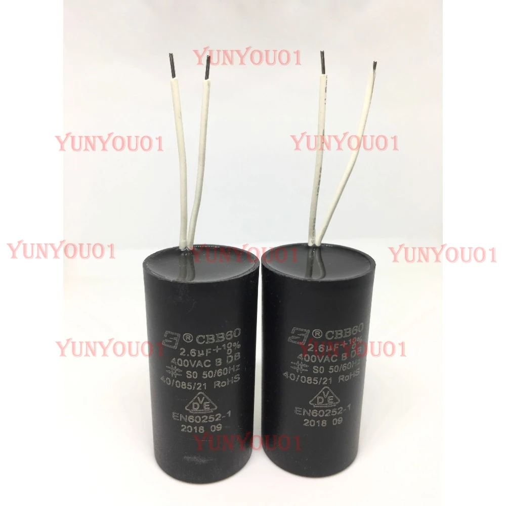 2pcs MK265N40RL 2.6UF 400V Is Suitable for Wilo Water Pump Starting Capacitor, Wall-hung Boiler Circulating Pump Capacitor