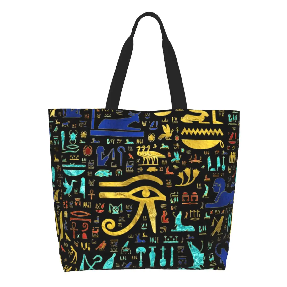 impressao-personalizada-colorida-antiga-egipcia-hieroglifica-padrao-sacolas-de-compras-lavavel-lona-shopper-ombro-egito-bolsa