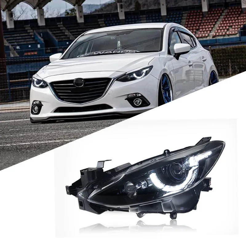 

Suitable for 14-16 Onxella headlight assembly modified LED spoon version daytime running light lens xenon headlight