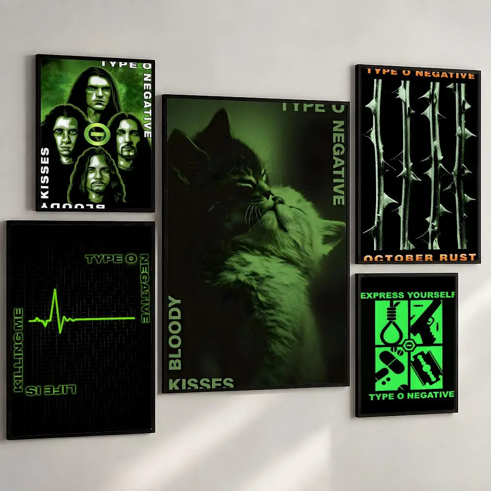 Band Type O Negative October Rust Poster PP Wall Art Print Removable Water-Resistant Home Decor For Bedroom Apartment Gift
