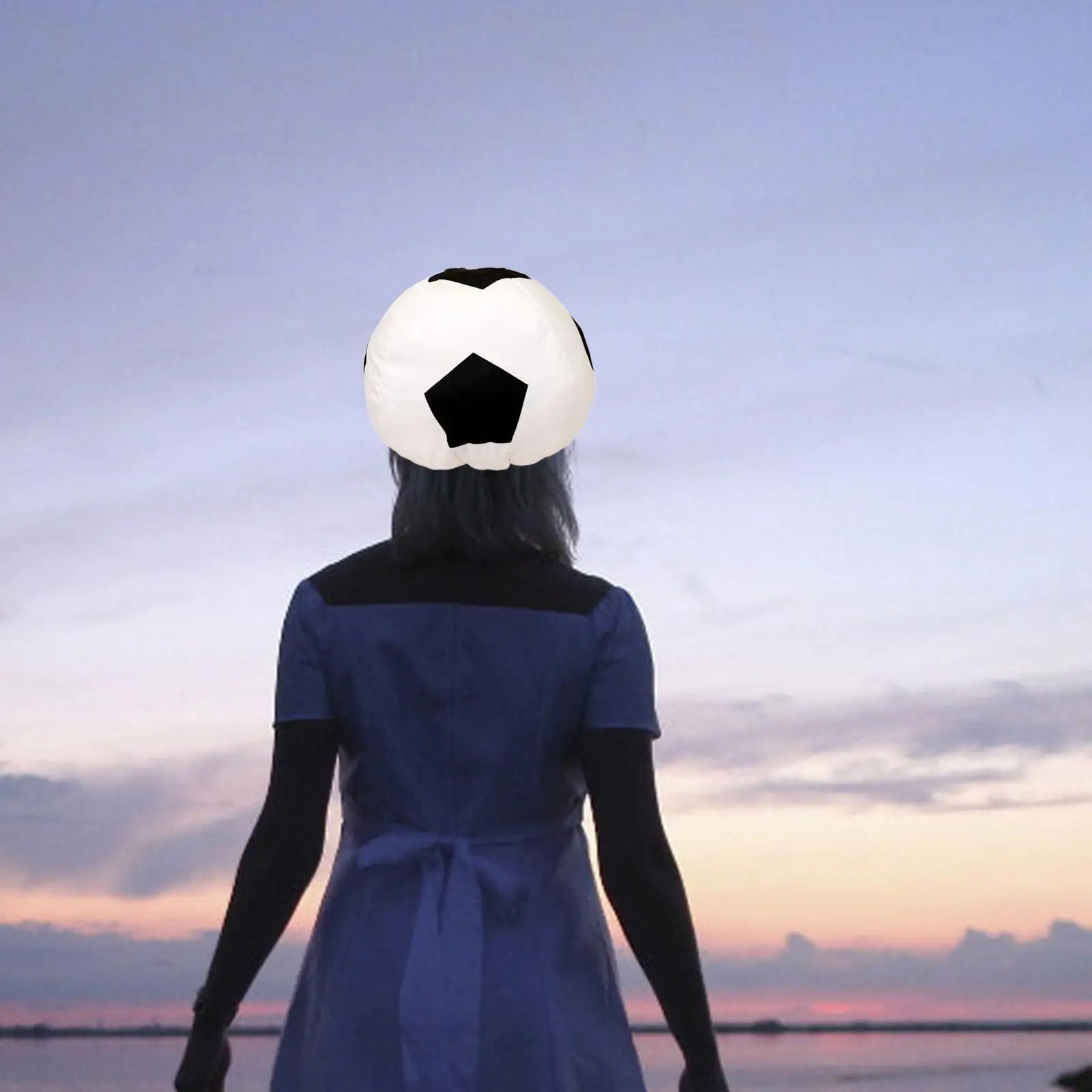 

Футбольная шапка ручной работы, декоративная, для творчества, забавный головной убор для взрослых, для дня рождения, ролевых игр, тематических вечеринок, юбилеев