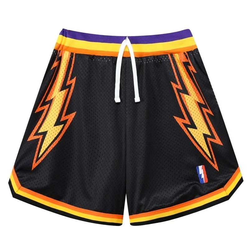 Men's Professional Breathable Basketball Sports Shorts Classic Running Fitness Sports Shorts Fabric Basket Style Shorts Solid