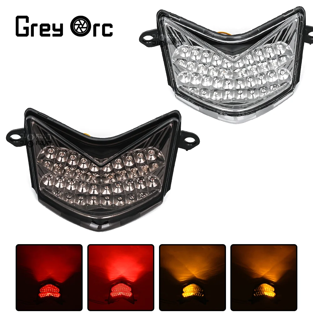 

For Kawasaki Ninja ZX10 ZX636 ZX-10R 2006 2007 Rear Tail Brake Turn Signal Lights Integrated LED Light Integrated LED Tail Light