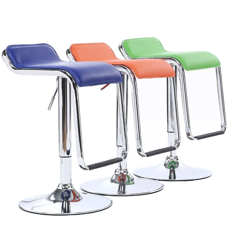 

Professional furniture PU Imitation Leather Bar chair rotary lifting high stool high stool bar chair stool backrest swivel chair