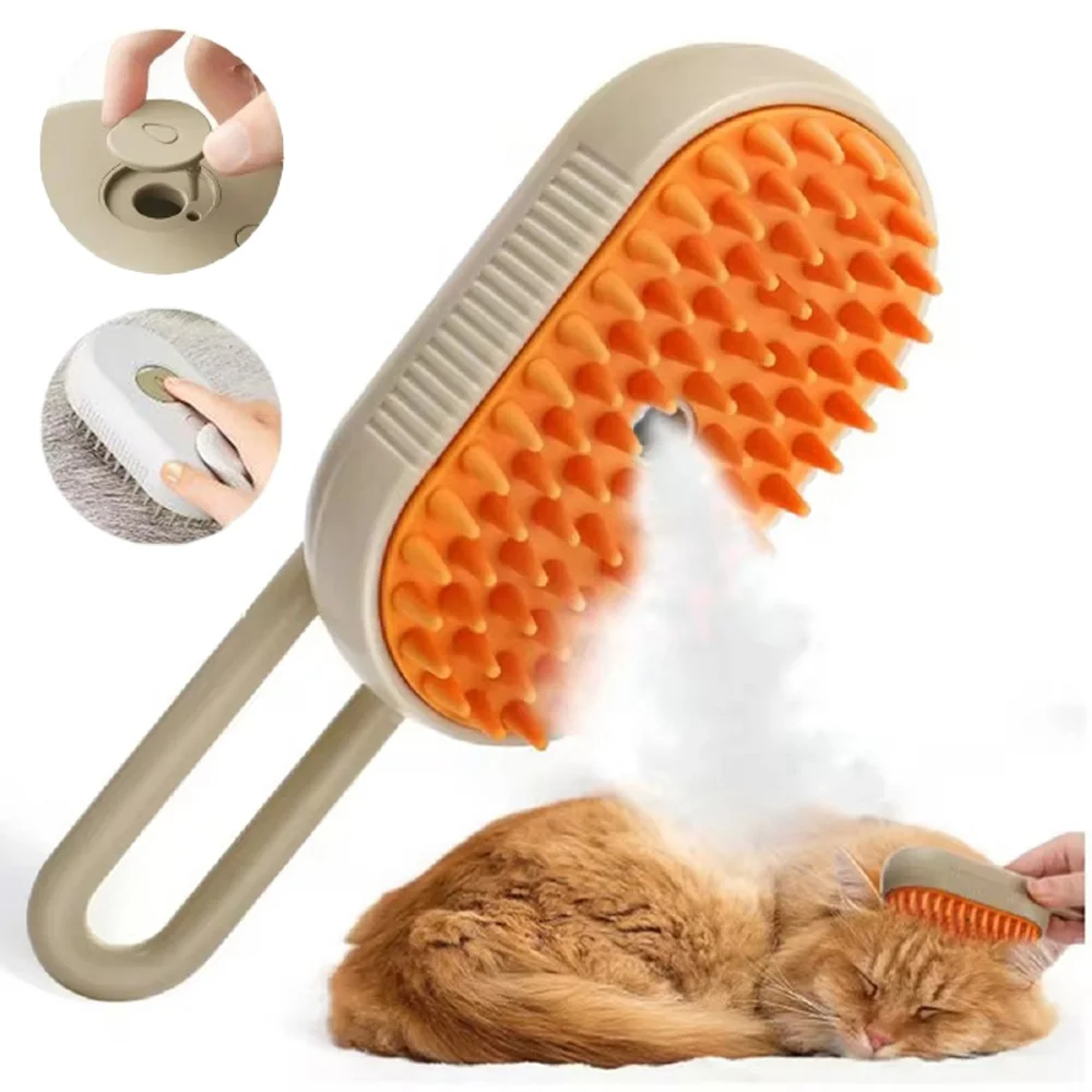 Pet Spray Comb Cat Dog Electric Spray Brush 3 in1 Hair Removal Combs Water Steam Massage Brushes Pet Clean Grooming Supplies