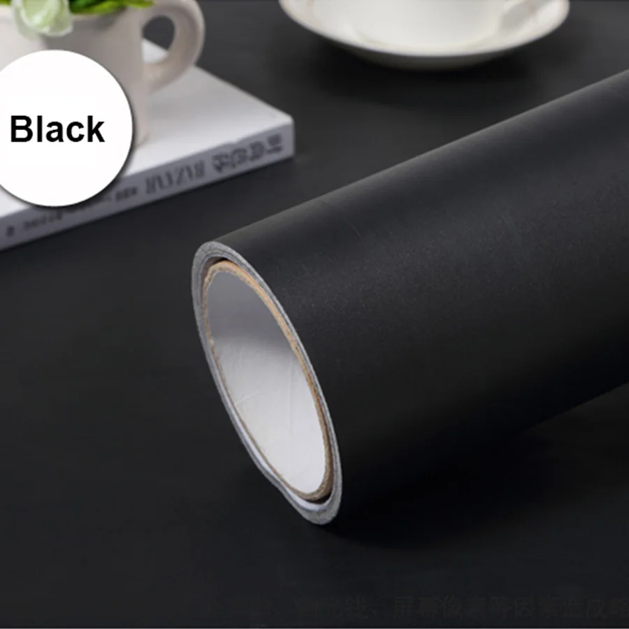 80cmx1m Matte Self-adhesive Waterproof Wall Stickers Vinyl Kitchen Table Cabinet Contact Paper Furniture Refurbishment Wallpaper