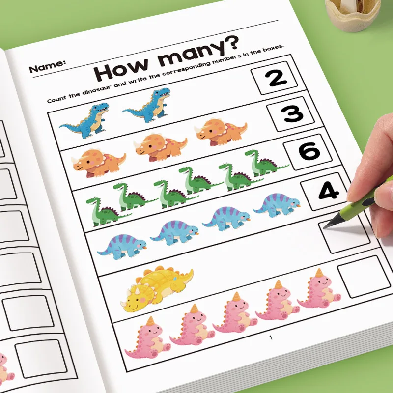 64-Page Children's Math Workbook: Number Tracing, Addition and Subtraction Exercises -  for Children over 3 Years Old