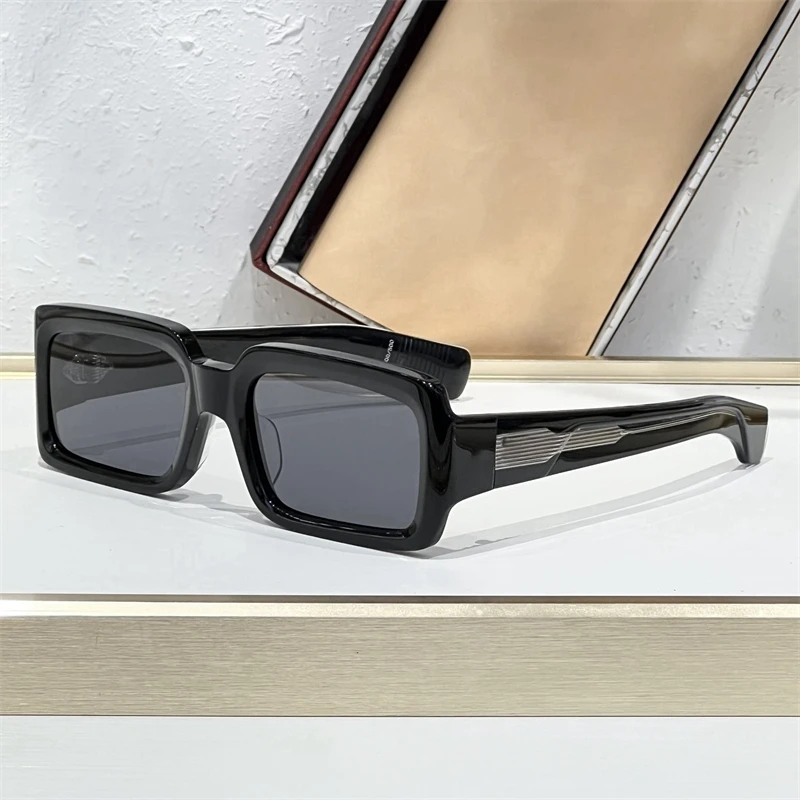

Rectangle 2025 Fashion Men's Sunglasses Unisex Thick Acetate VERA Popular Lunette Soleil Femme Очки Солнечные
